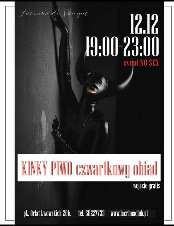 CZWARTEK - OBIADY CZWARTKOWE - KINKY PIWO!! vol.1 1 - LaCrimadiSangue