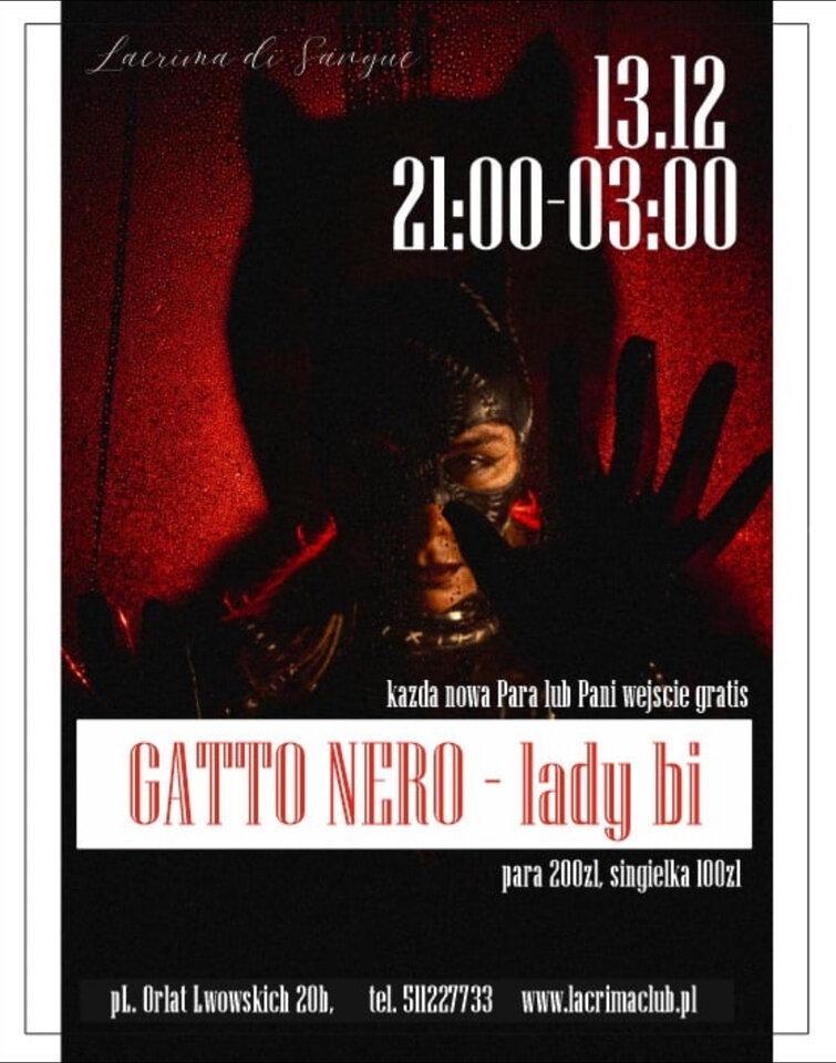 PIĄTEK – GATTO NERO - LaCrimadiSangue