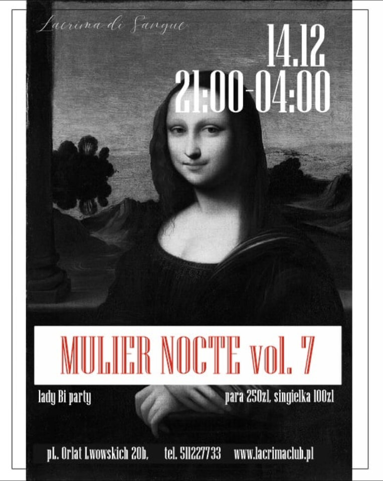 SOBOTA – MULIER NOCTE vol.7 - LaCrimadiSangue