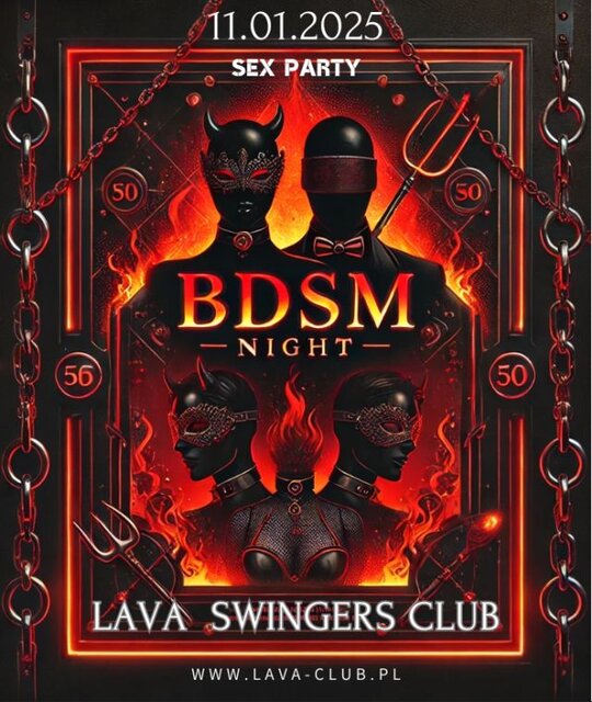 11.01.2025 r. – Sobota - SOBOTA – BDSM NIGHT – SEX PARTY - LavaClub