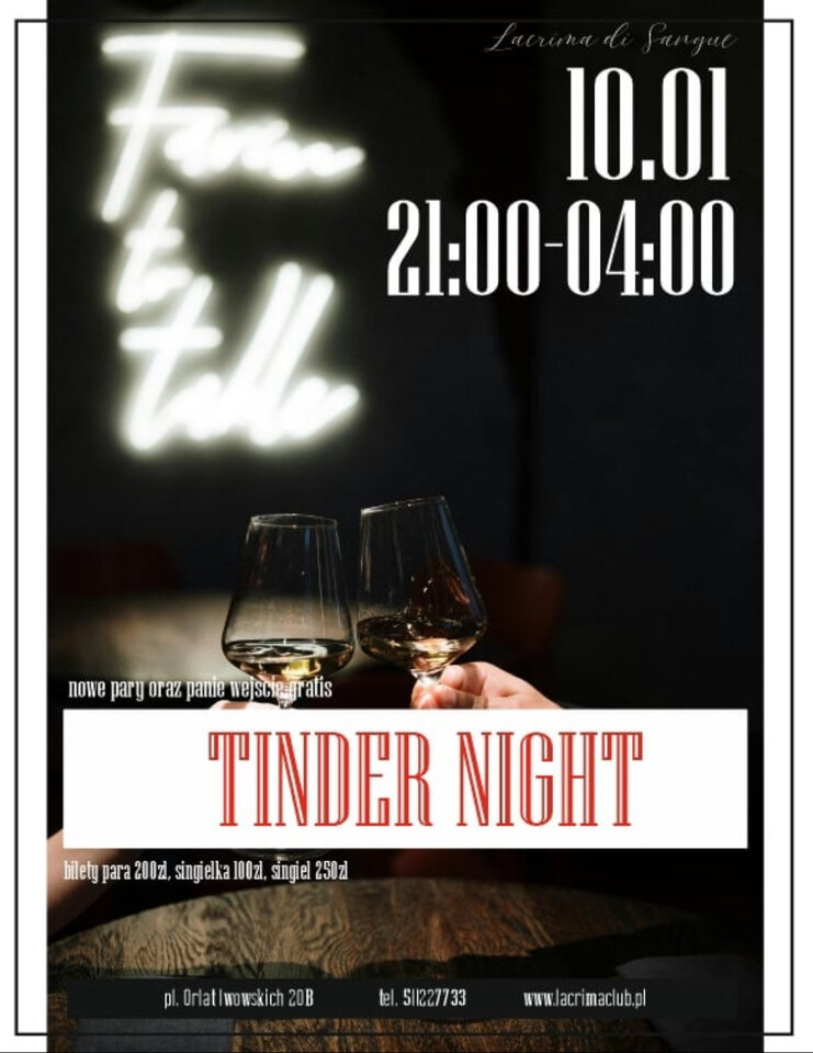 TINDER NIGHT - LaCrimadiSangue