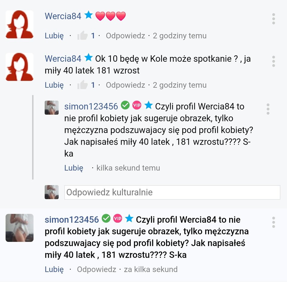 Uważajcie na profil Wercia84 jak widać ta kobieta.... - simon123456