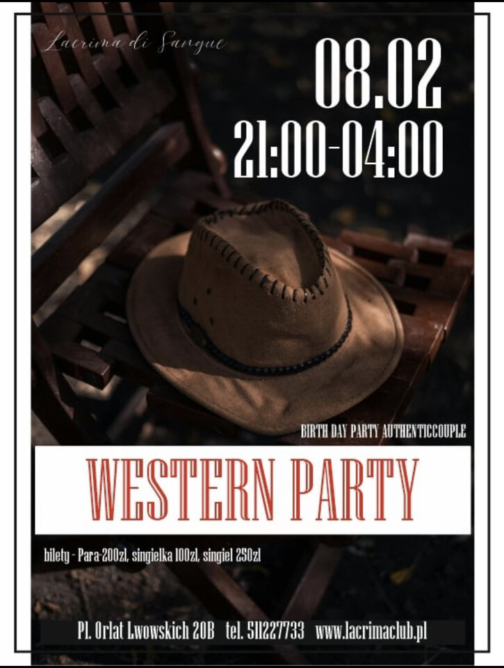 8 LUTY WESTERN PARTY - LaCrimadiSangue