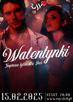 15.02.2025 r. – SOBOTA – WALENTYNKI DLA PAR