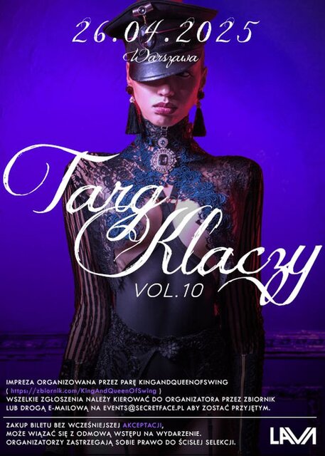26.04.2025 r. SOBOTA - TARG KLACZY VOL. 10 GANG BANG - LavaClub
