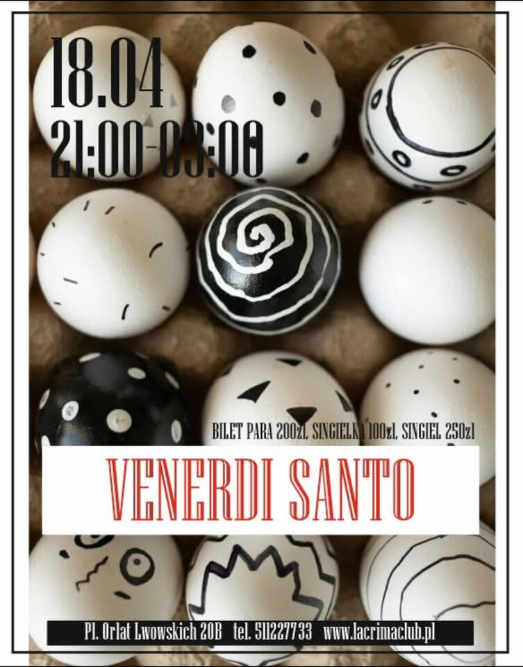VENERDI SANTO 18 KWIETNIA FOLLOW THE WHITE RABBIT - LaCrimadiSangue