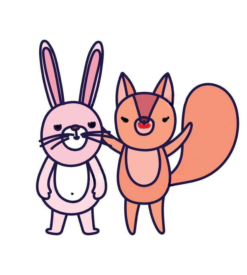 wiewióra i zając.jpeg - Kurewna_i_Tomica