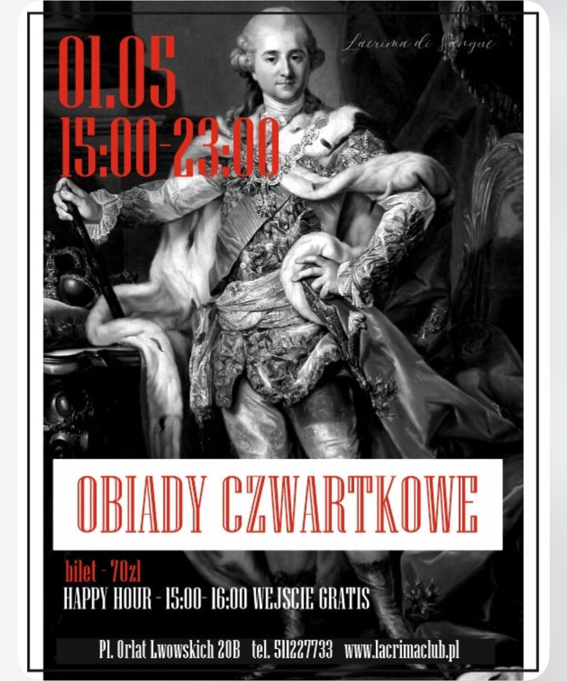 OBIADY CZWARTKOWE 1 maja - LaCrimadiSangue
