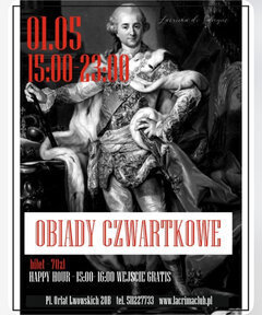 OBIADY CZWARTKOWE 1 maja