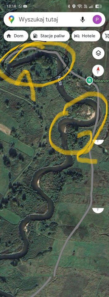 Miejsce na opalanie nagie motkowice nad rzeka Nida  - Wszolek