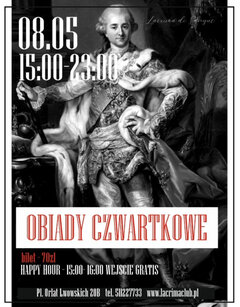 CZWARTEK 08 MAJA - OBIADY CZWARTKOWE