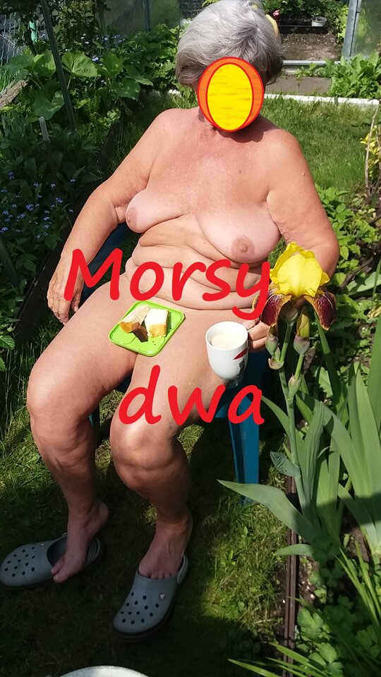W słoneczku z kawką i ciachem. - Morsy_dwa