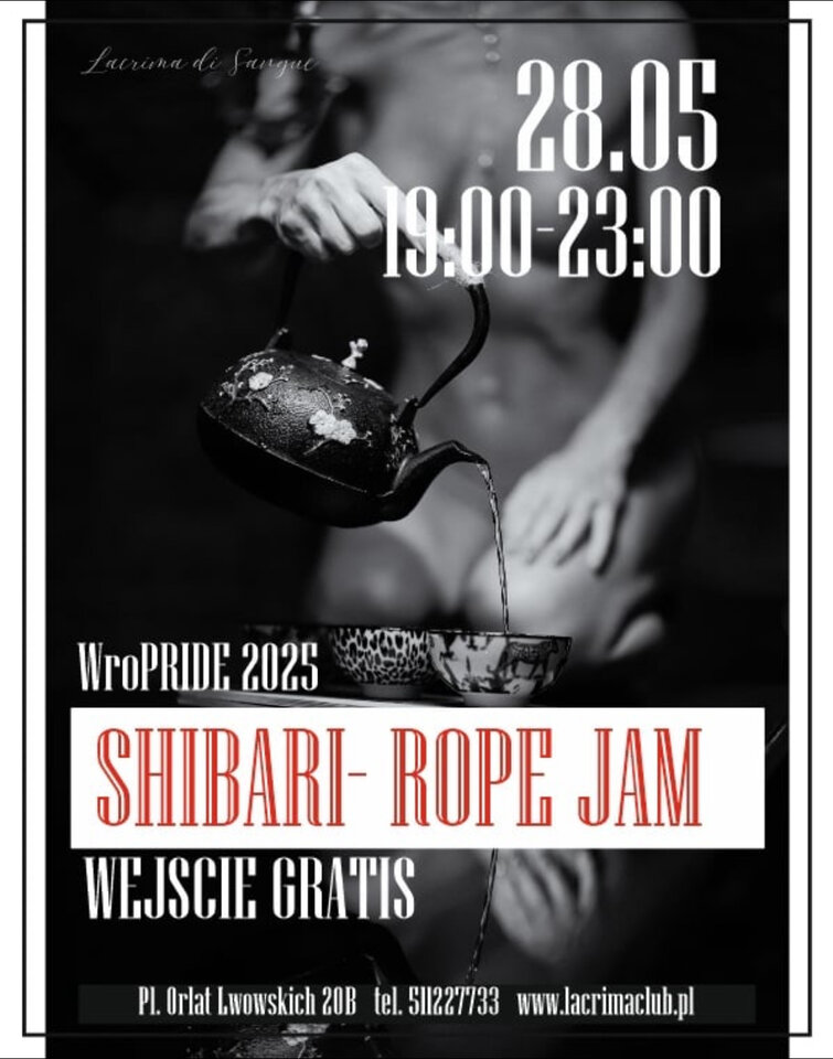 ŚRODA 28 MAJA - SHIBARI ROPE JAM - WroPRIDE 2025 - LaCrimadiSangue