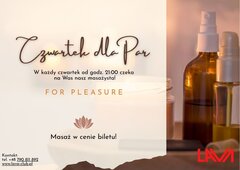 CZWARTKOWA IMPREZA DLA PAR - 19:00 - 01:00