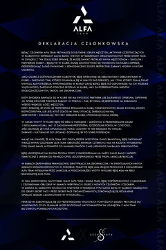 DEKLARACJA CZŁONKOWSKA