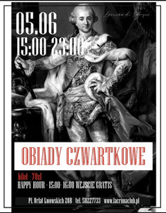 CZWARTEK 5 CZERWCA - OBIADY CZWARTKOWE