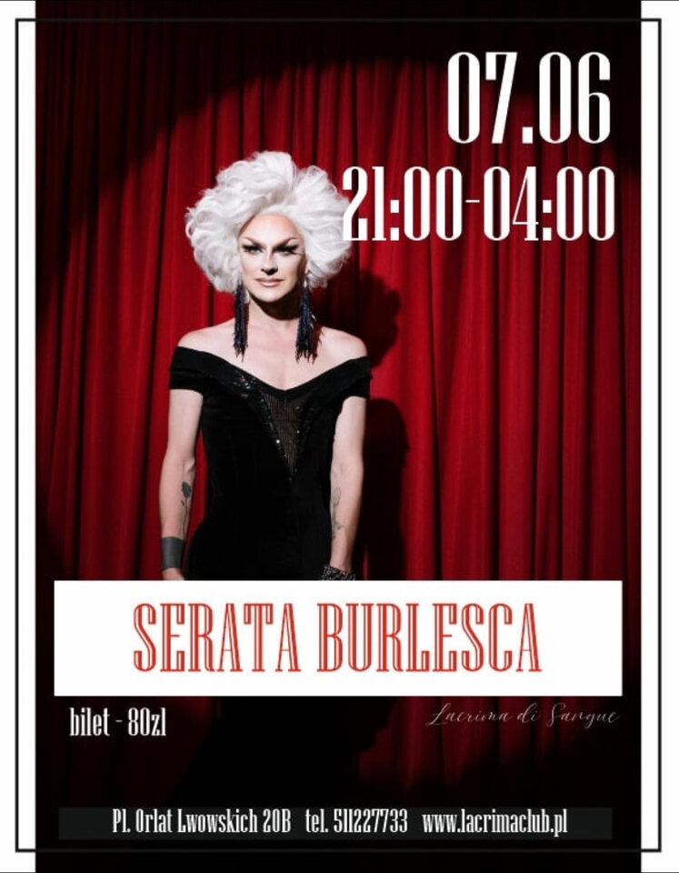 SOBOTA 7 CZERWCA - SERATA BURLESCA - LaCrimadiSangue