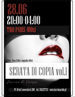 SOBOTA 28 CZERWCA SERATA DI COPPIA