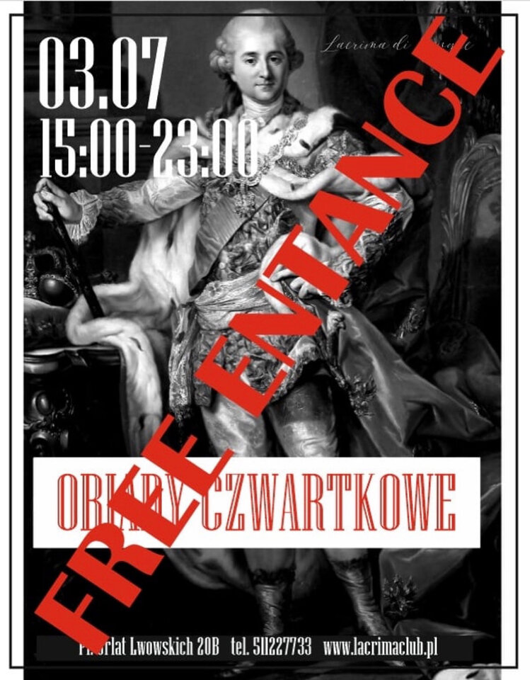 CZWARTEK 3 LIPIEC - OBIADY CZWARTKOWE - LaCrimadiSangue