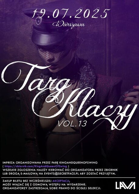 19.07.2025 r. SOBOTA - TARG KLACZY VOL. 13 GANG BANG - LavaClub