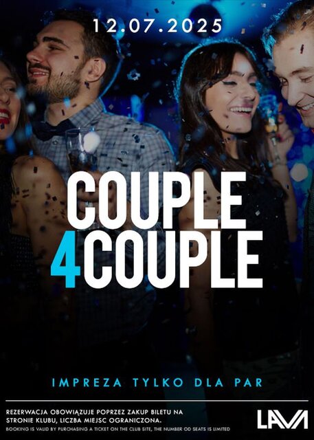 12.07.2025 r. - Sobota - COUPLE FOR COUPLE - LavaClub