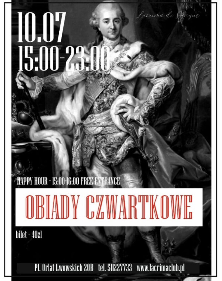 OBIADY CZWARTKOWE 10 LIPIEC - LaCrimadiSangue
