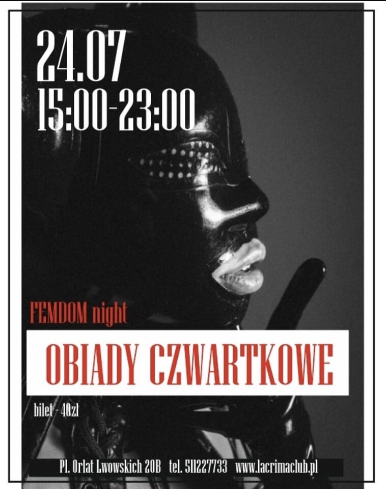 CZWARTEK 24 LIPCA - OBIADY CZWARTKOWE - LaCrimadiSangue