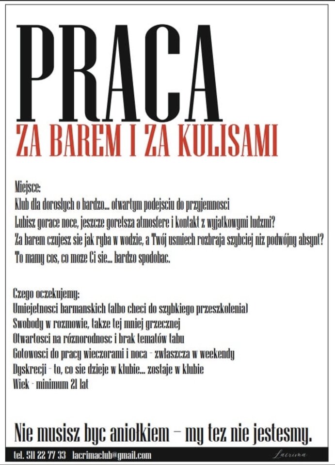 PRACA SZUKA CZŁOWIEKA - LaCrimadiSangue