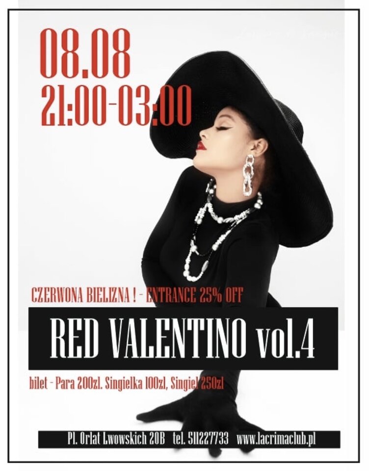 PIĄTEK 8 SIERPNIA RED VALENTINO - LaCrimadiSangue