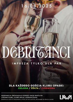 16.08.2025 r. - DEBIUTANCI DLA PAR - 20:00 - 04:00