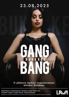 23.08.2025 r. - SOBOTA - GANG BANG BUKKAKE - 20:00 - 04:00