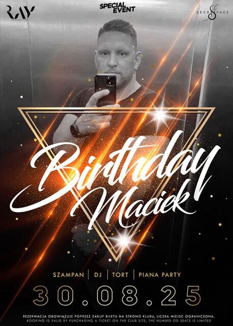 30.08.2025 r. SOBOTA - URODZINY MAĆKA KINGANDQUEENOFSWING - RayClub