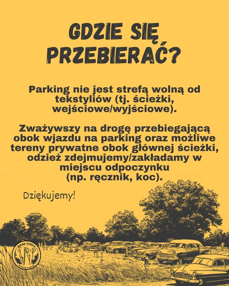 Niestety - parking nie jest nagą strefą 🤷‍♂️ - wolnastrefa