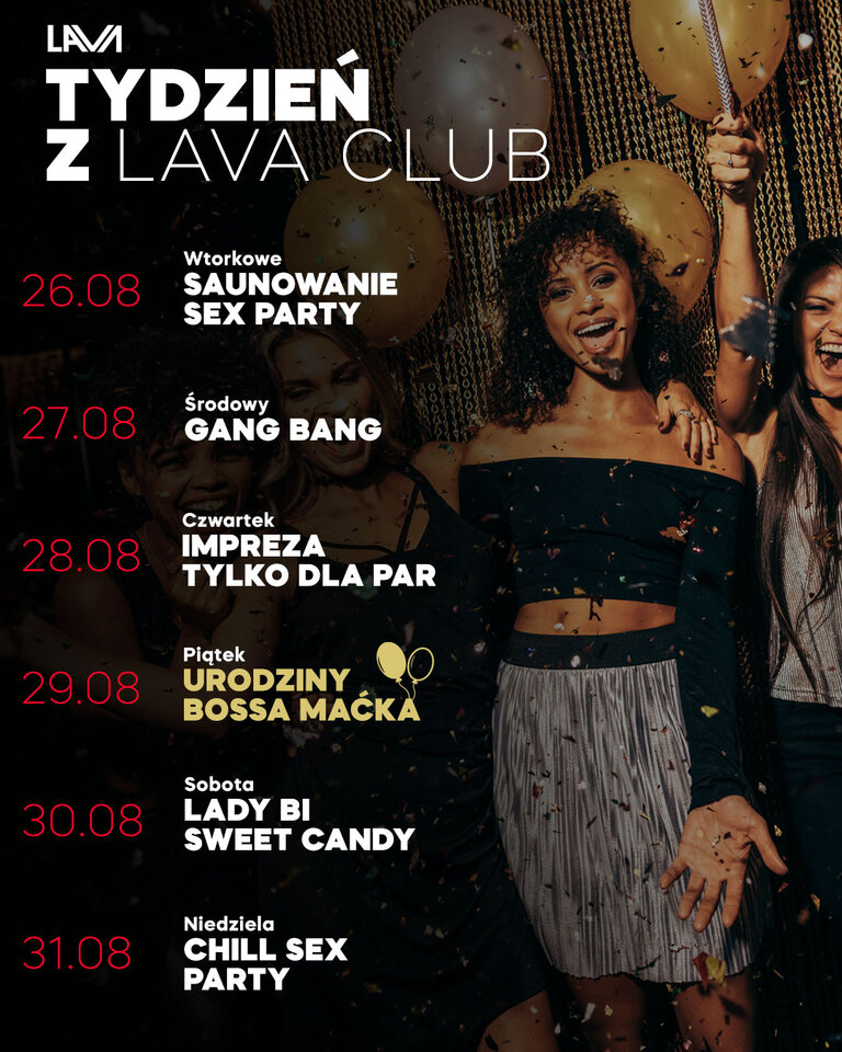 ROZKŁAD JAZDY 26.08. - 31.08.25 r. - LavaClub