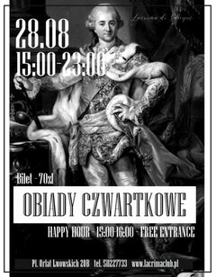 CZWARTEK 28 SIERPNIA - OBIADY CZWARTKOWE
