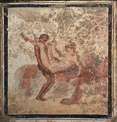Fragment_of_wall_painting_with_erotic_scene,_from_Pompeii,_Naple