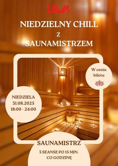 31.08.25 r. NIEDZIELA - NIEDZIELNY CHILL 18:00 - 24:00