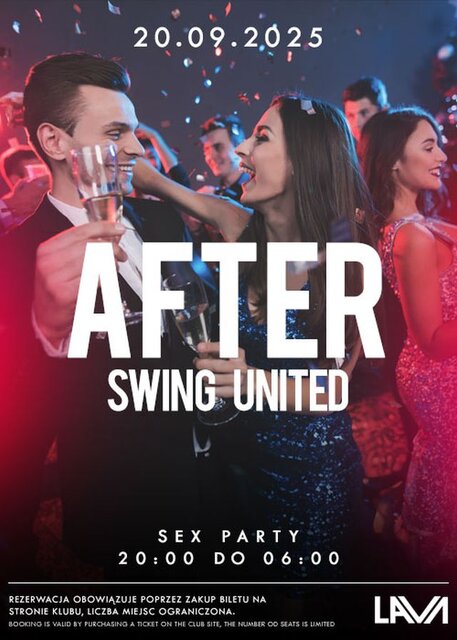 20.09.2025 r. - SOBOTA - AFTER PARTY SWING UNITED  SEX PARTY - LavaClub