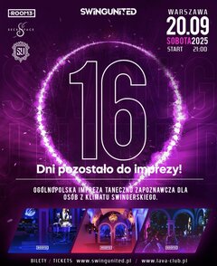 16 dni do swing United 20.09.2025 Warszawa