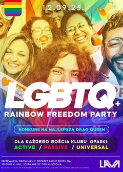 12.09.2025 r. - PIĄTEK - RAINBOW FREEDOM LGBTQ+ BI