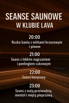 NIEDZIELNY CHILL - 18:00 - 24:00 - SAUNAMISTRZ
