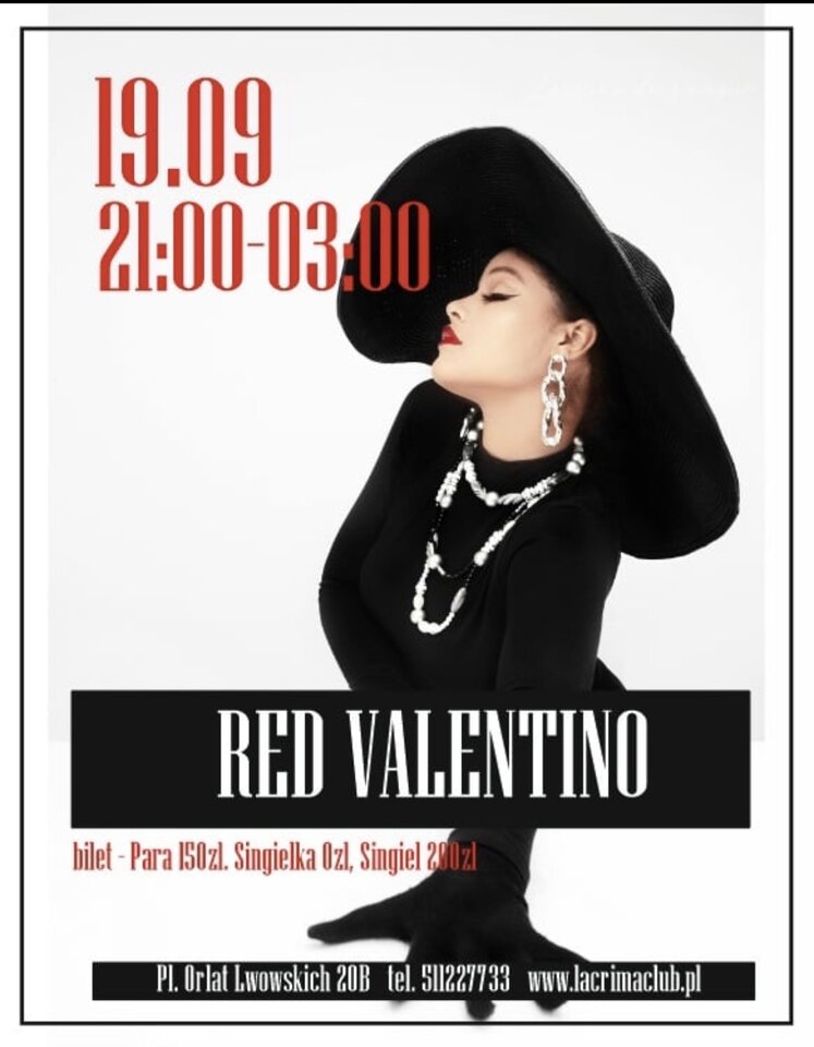 PIĄTEK 19 września RED VALENTINO - LaCrimadiSangue