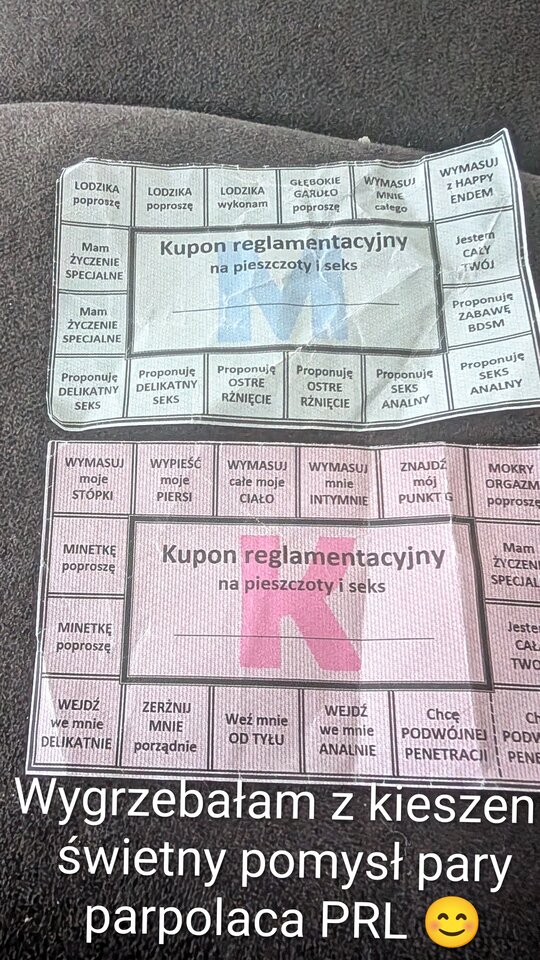 Nawet kartki były przygotowane perfekcyjnie,prosimy docenic - jused7582