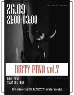 PIĄTEK 26 WRZEŚNIA - DIRTY PIWO vol.7