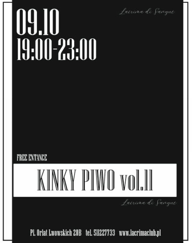 KINKY PIWO — edycja czarna... - LaCrimadiSangue