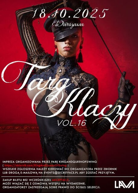 18.10.2025 r. SOBOTA - TARG KLACZY VOL. 16 GANG BANG - LavaClub