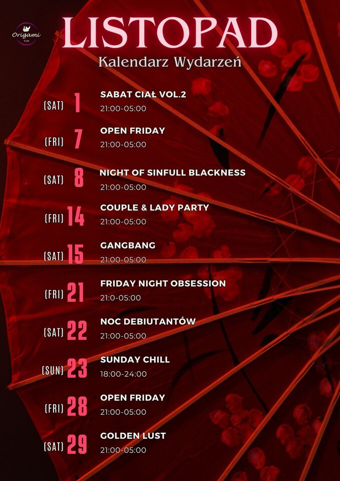 KALENDARZ WYDARZEŃ!! LISTOPAD  2025! .jpg - Origamiclub
