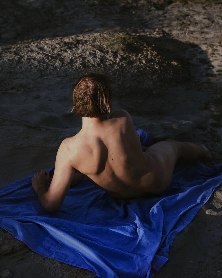 Niebieski material - JanKaszub