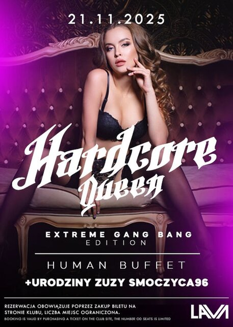21.11.2025 r. - PIĄTEK - Hardcore Queen Extreme - LavaClub