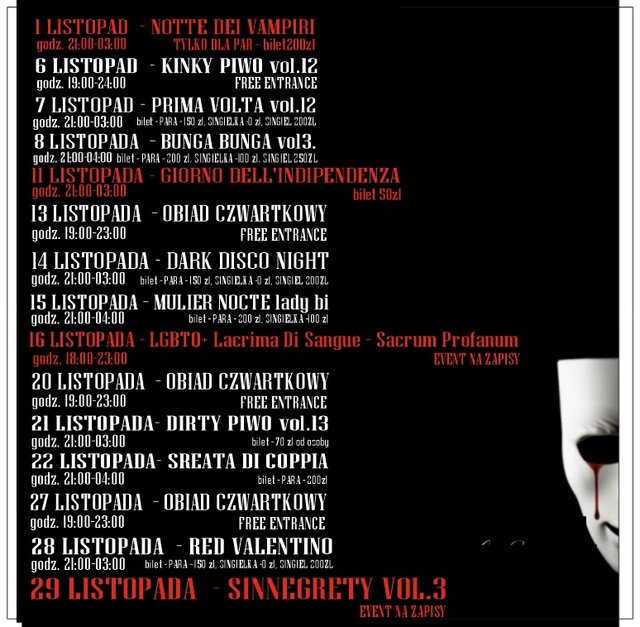 LISTOPADOWE SZALEŃSTWO - LaCrimadiSangue
